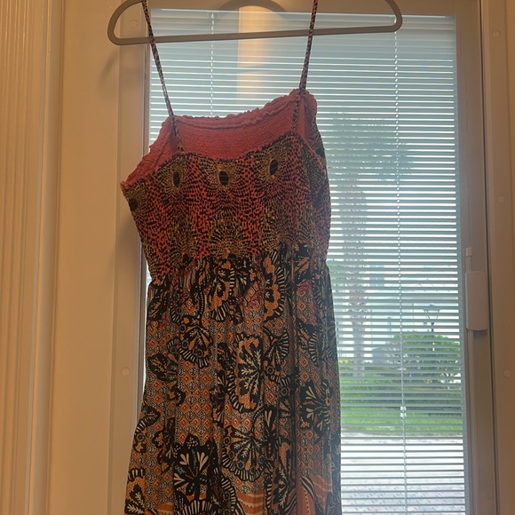Anthropologie Coral Smocked Dress - Picture 4 of 5